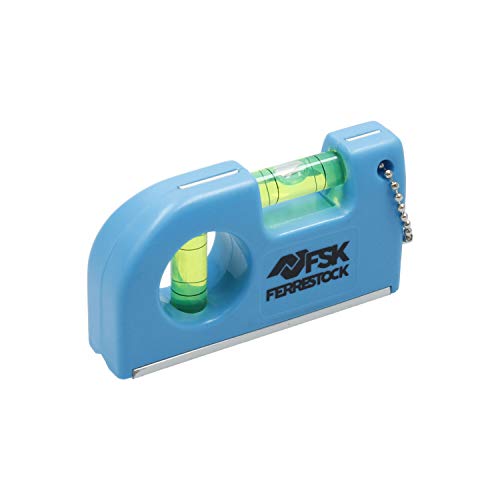 Ferrestock FSKNIM254 nivel de bolsillo con 2 burbujas, base magnética y clip para el cinturón, fabricado aluminio y ABS, para trabajos de carpintería o bricolaje, 8.5cm Ferrestock FSKNIM254 nivel de bolsillo con 2 burbujas, base magnética y clip para el cinturón, fabricado aluminio y ABS, para trabajos de carpintería o bricolaje, 8.5cm