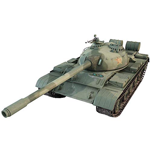 FFCVTDXIA Modelo de Tanques Military Tank Puzzle Kits, 1/35 Chino Tipo 59 MBT Jigsaw Modelo, colección de hogar, 11.4 Pulgadas x2.7 Pulgadas x2.8 Pulgadas zhihao