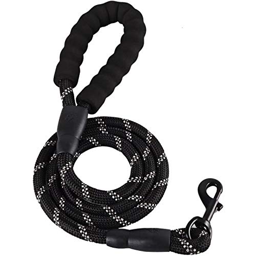 FhodigogoZD Correa para Perro (Negro) 1,5 m Correa de Perro Fuerte con Mango Acolchado cómodo y roscas Altamente Reflectantes parapara Perros Grandes o Medianos Adecuado FhodigogoZD Correa para Perro (Negro) 1,5 m Correa de Perro Fuerte con Mango Acolchado cómodo y roscas Altamente Reflectantes parapara Perros Grandes o Medianos Adecuado