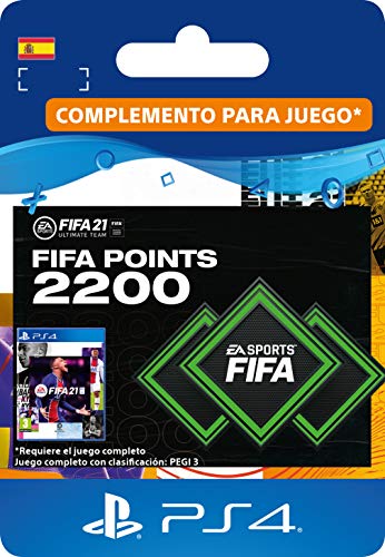 FIFA 21 Ultimate Team 2200 FIFA Points | Código de descarga PS4 (incl. upgrade gratuita a PS5) - Cuenta española FIFA 21 Ultimate Team 2200 FIFA Points | Código de descarga PS4 (incl. upgrade gratuita a PS5) - Cuenta española