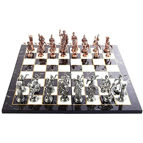 Figuras Históricas De Cobre Antiguo De Roma Juego De Ajedrez De Metal Para Adultos Piezas Hechas A Mano Y Diseño De Mármol Tablero De Ajedrez De Madera Regalo De Cumpleaños De Navidad Para Niños Figuras Históricas De Cobre Antiguo De Roma Juego De Ajedrez De Metal Para Adultos Piezas Hechas A Mano Y Diseño De Mármol Tablero De Ajedrez De Madera Regalo De Cumpleaños De Navidad Para Niños