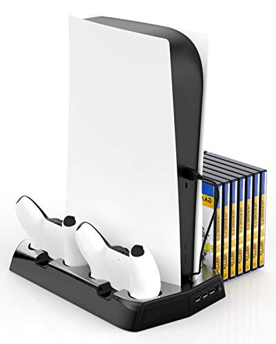 Fisound Soporte Multifunción Fisound PS5 DE / UHD All In 1 Para PS5 Digital Edition / Ultra HD Muelle De Carga Escaparate De Refrigeración Enfriador Estación De Acoplamiento Cargador Base Para Disco Fisound Soporte Multifunción Fisound PS5 DE / UHD All In 1 Para PS5 Digital Edition / Ultra HD Muelle De Carga Escaparate De Refrigeración Enfriador Estación De Acoplamiento Cargador Base Para Disco