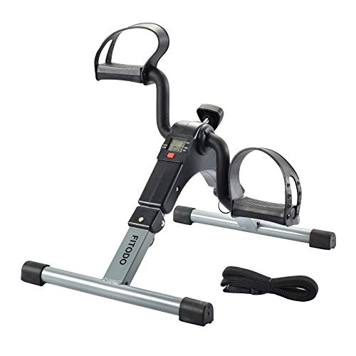 FITODO Pedales Estaticos Ejercicio de Mini Bicicleta con Monitor LCD para Pierna y el Brazo de Rehabilitación(Gris) FITODO Pedales Estaticos Ejercicio de Mini Bicicleta con Monitor LCD para Pierna y el Brazo de Rehabilitación(Gris)