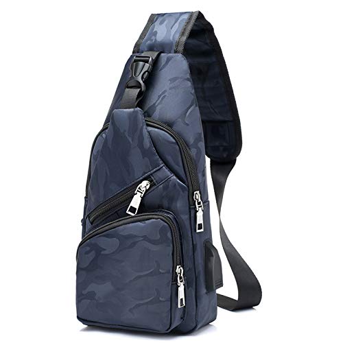 flintronic Sling Bag, Bolsa de Pecho con Puerto de Carga USB, Puerto Crossbody para Hombres Mujeres Senderismo Ligero Ciclismo Mochila de Viaje para Acampar (Incluye 1 Cable USB) flintronic Sling Bag, Bolsa de Pecho con Puerto de Carga USB, Puerto Crossbody para Hombres Mujeres Senderismo Ligero Ciclismo Mochila de Viaje para Acampar (Incluye 1 Cable USB)