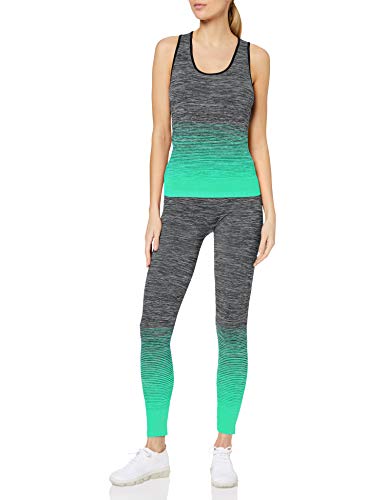 FM London Vest Top and Leggings Conjunto Ropa Deportiva, Turquesa (Turquoise), Talla única (Talla del fabricante: 8-14) para Mujer