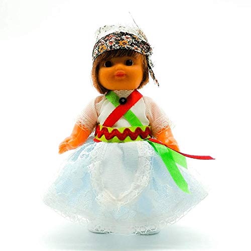 Folk Artesanía Muñeco colección Regional de 15 cm con Vestido típico Peñiscolano (Peñiscola Castellón) España