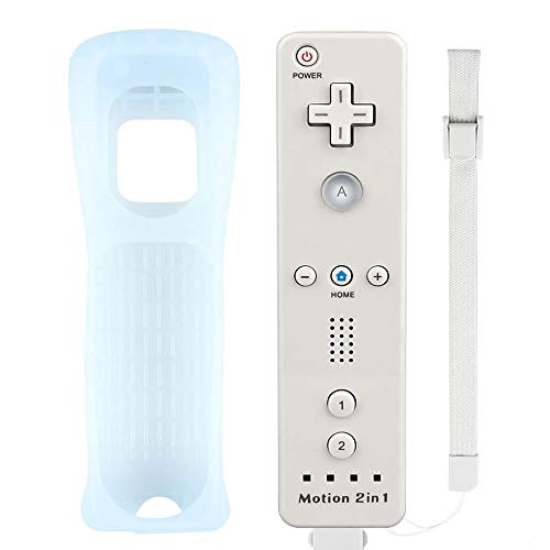 FONCBIEN Mandos a Distancia para Wii , Mando a Distancia De Repuesto con Funda De Silicona y Correa para La Muñeca para Nintendo Wii y Wii U FONCBIEN Mandos a Distancia para Wii , Mando a Distancia De Repuesto con Funda De Silicona y Correa para La Muñeca para Nintendo Wii y Wii U