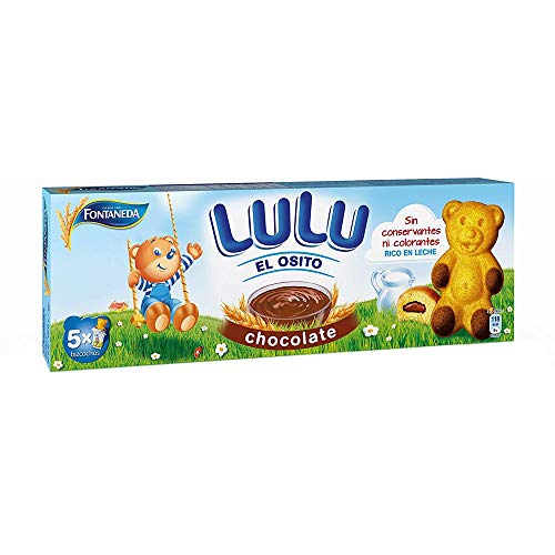 Fontaneda Osito Lulu - Bizcochos Rellenos de Chocolate - Paquete de 150 g Fontaneda Osito Lulu - Bizcochos Rellenos de Chocolate - Paquete de 150 g