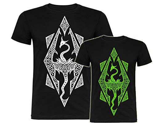 Foreverdai Camiseta Skyrim Brilla EN LA Oscuridad (XL) Foreverdai Camiseta Skyrim Brilla EN LA Oscuridad (XL)