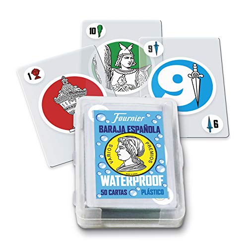 Fournier- Baraja Española de Cartas Waterproof de Plástico para Piscina y Playa (1045928) Fournier- Baraja Española de Cartas Waterproof de Plástico para Piscina y Playa (1045928)