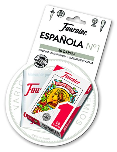 Fournier-Nº1-50 Baraja de Cartas Española + Reglamento Seises y Chinchón Multicolor (F24787 , color/modelo surtido Fournier-Nº1-50 Baraja de Cartas Española + Reglamento Seises y Chinchón Multicolor (F24787 , color/modelo surtido