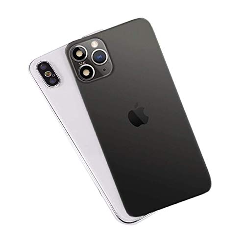 FTYSXP Lente de la cámara modificada Segundos Cambiar la Cubierta para iPhone X XS Cambiar a iPhone 11 Pro Lente Falsa integrada Protección Trasera (Negro 5.8 en) FTYSXP Lente de la cámara modificada Segundos Cambiar la Cubierta para iPhone X XS Cambiar a iPhone 11 Pro Lente Falsa integrada Protección Trasera (Negro 5.8 en)