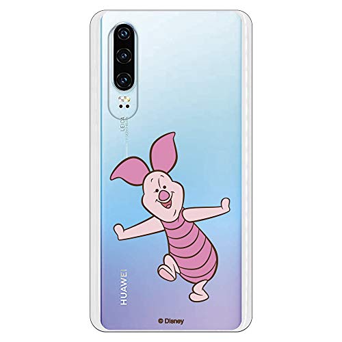 Funda para Huawei P30 Oficial de Winnie The Pooh Piglet Siluetas para Proteger tu móvil. Carcasa para Huawei de Silicona Flexible con Licencia Oficial de Disney.