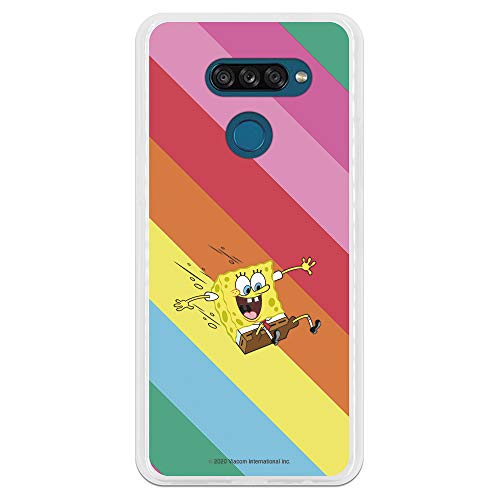 Funda para LG K50S Oficial de Bob Esponja Bob Tobogan para Proteger tu móvil. Carcasa para LG de Silicona Flexible con Licencia Oficial de Nickelodeon.