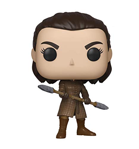 Funko POP! TV: Game of Thrones - Arya w/Two Headed Spear, Multicolor, Estándar