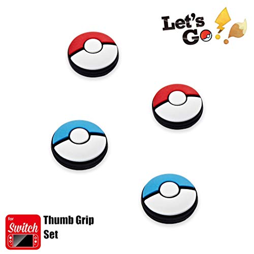 Funlab Thumb Grip Set Joystick Cap Cover Compatible con Nintendo Switch, Tapa analógica de silicona para Joy-Con controller - Rojo+Azul, 2 pares (4 piezas) Funlab Thumb Grip Set Joystick Cap Cover Compatible con Nintendo Switch, Tapa analógica de silicona para Joy-Con controller - Rojo+Azul, 2 pares (4 piezas)