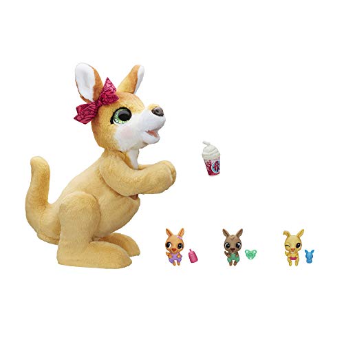 Furreal Friends- Peluche electrónico Mama Josie Y Sus Canguritos, Hasbro E67245L0