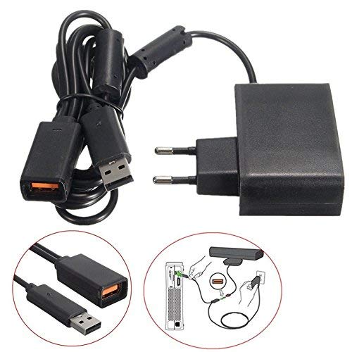 Gamelink Adaptador de corriente de repuesto de cargador de fuente de alimentación Adaptador de CA de cable de alimentación para sensor de Kinect XBOX360