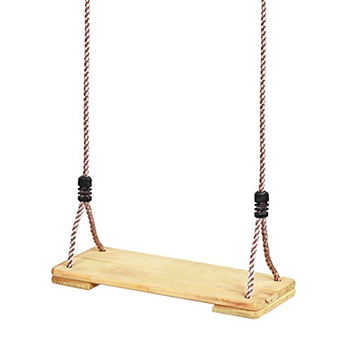 Garden Games Columpio De Madera De Pino con Sedosas Cuerdas Ajustables De Larga Vida Garden Games Columpio De Madera De Pino con Sedosas Cuerdas Ajustables De Larga Vida