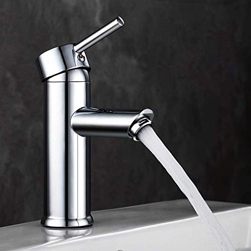 GAVAER Grifo Lavabo, Alta Calidad Grifo Baño, Grifo Baño con Aireador Desmontable, Ahorro del Agua Grifo Monomando Lavabo, Grifo Mezclador Agua Fría y Caliente,Latón Cromado Grifos Fregadero. GAVAER Grifo Lavabo, Alta Calidad Grifo Baño, Grifo Baño con Aireador Desmontable, Ahorro del Agua Grifo Monomando Lavabo, Grifo Mezclador Agua Fría y Caliente,Latón Cromado Grifos Fregadero.
