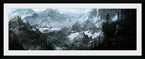 GB Eye, Skyrim, Vista, Print Enmarcado 75 x 30 cm