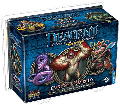 Giochi Uniti - Descent Segunda edición: I Guardias del Secreto Juego de Mesa, Multicolor, 1 Giochi Uniti - Descent Segunda edición: I Guardias del Secreto Juego de Mesa, Multicolor, 1