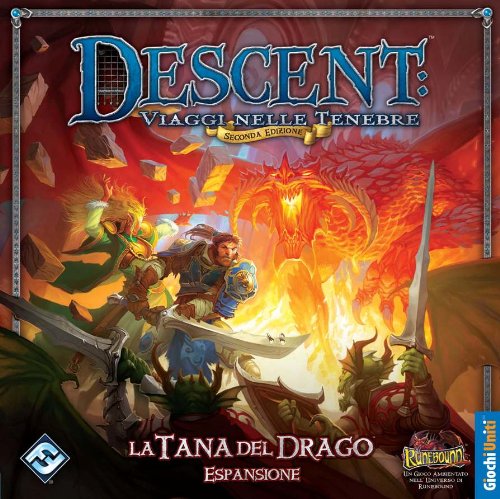 Giochi Uniti Descent Viaggi Nelle Tenebre La Tana del Drago - Expansión para Juego de Mesa (versión en Italiano) [Importado de Italia]