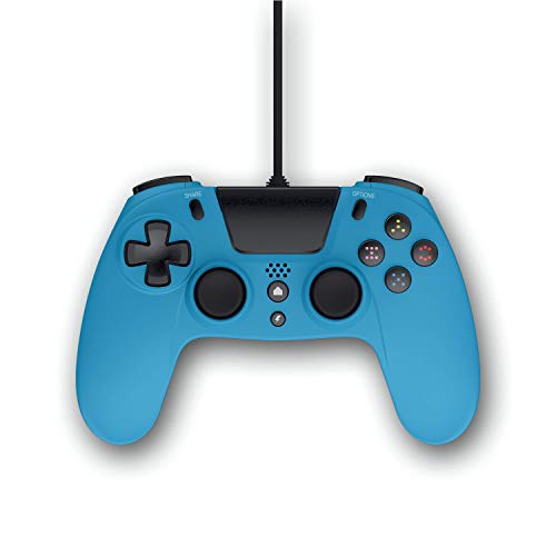Gioteck - Mando con cable color azul Gioteck VX-4 para PlayStation 4 (Windows)