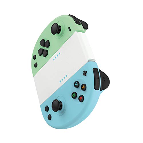 Gioteck - Mandos Joy-con azul y verde JC-20 Gioteck compatibles (Nintendo Switch)