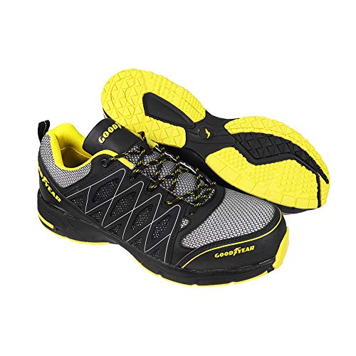 Goodyear GYSHU1502, Zapatillas de Seguridad para Hombre, Negro (Black/Yellow), 41 EU