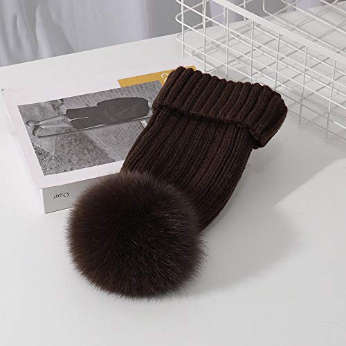 Gorro de Lana de Punto, Gorro de Piel de otoño e Invierno, además de Engrosamiento de Terciopelo, protección auditiva cálida-Talla única_J Gorro de Lana de Punto, Gorro de Piel de otoño e Invierno, además de Engrosamiento de Terciopelo, protección auditiva cálida-Talla única_J