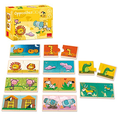 Goula- Contrarios, Leo el Rey de la Selva Conjunto de Puzzles, Multicolor (53437) Goula- Contrarios, Leo el Rey de la Selva Conjunto de Puzzles, Multicolor (53437)