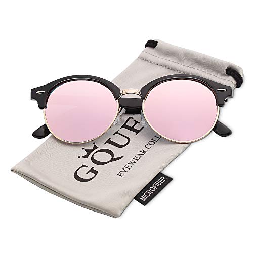GQUEEN Bocina enculado Medio marco gafas de sol polarizadas GQ51 GQUEEN Bocina enculado Medio marco gafas de sol polarizadas GQ51