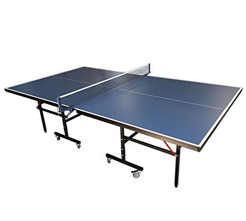 GRAFICA MA.RO SRL Juego DE Mesa Ping Pong Profesional Plegable Medidas reglamentarias: 274 x 152 cm Azul Nuevo Robusta Y Resistente