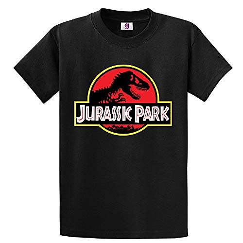 Graphic Impact - Camiseta para hombre y mujer, de estilo vintage, efecto desgastado, con estampado inspirado en Jurassic Park