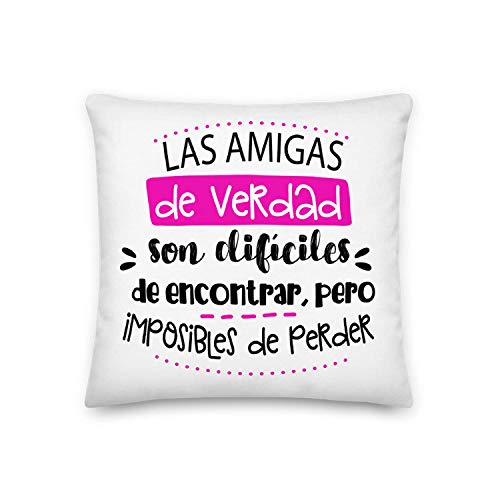 GS1 Honduras Kembilove Cojín Amiga – Regalo para una Amiga Especial con Mensaje Las Amigas de Verdad Son difíciles de Encontrar – Cojines Originales para Amigos y Amigas GS1 Honduras Kembilove Cojín Amiga – Regalo para una Amiga Especial con Mensaje Las Amigas de Verdad Son difíciles de Encontrar – Cojines Originales para Amigos y Amigas