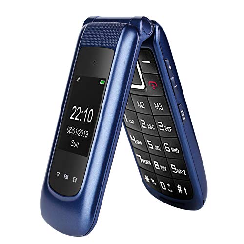 gsm Teléfono Móvil Simple para Ancianos con Teclas Grandes,SOS Botones,ácil de Usar telefonos basicos para Mayores (Azul) gsm Teléfono Móvil Simple para Ancianos con Teclas Grandes,SOS Botones,ácil de Usar telefonos basicos para Mayores (Azul)