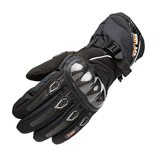 Guantes Moto Impermeable de la Fibra de Carbono,Guantes de Motocicleta térmico en Invierno Negro para Hombre Mujer Puede Pantalla táctil Guantes Moto Impermeable de la Fibra de Carbono,Guantes de Motocicleta térmico en Invierno Negro para Hombre Mujer Puede Pantalla táctil