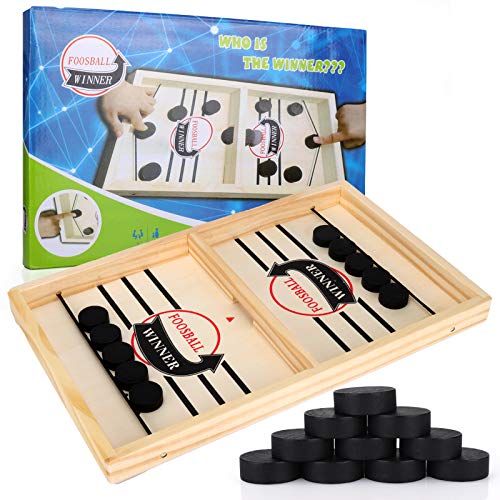 GUBOOM Juego de Mesa de Hockey, Hockey de Mesa, 2 en 1 Juego de Air Hockey para Mesa, Fast Sling Puck Juego Adecuado para la interacción Entre Padres e Hijos Actividades de reunión Familiar (A) GUBOOM Juego de Mesa de Hockey, Hockey de Mesa, 2 en 1 Juego de Air Hockey para Mesa, Fast Sling Puck Juego Adecuado para la interacción Entre Padres e Hijos Actividades de reunión Familiar (A)