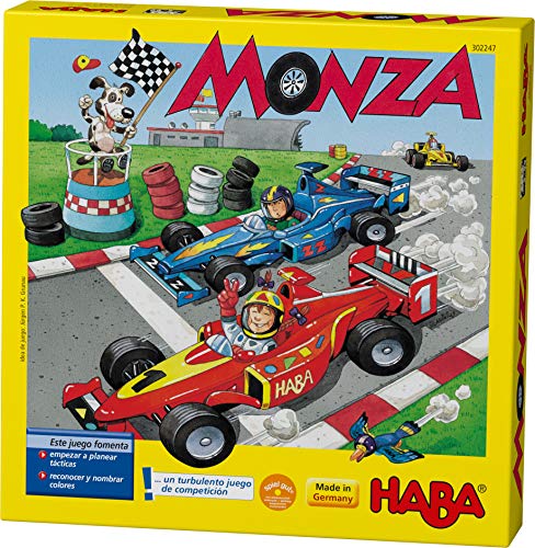 HABA HABA-302247 Monza - ESP (302247), Juego de Mesa de Dados, con una turbulenta Carrera de Coches para 2-6 niños de 5 años, para Aprender los Colores, Multicolor (4416) HABA HABA-302247 Monza - ESP (302247), Juego de Mesa de Dados, con una turbulenta Carrera de Coches para 2-6 niños de 5 años, para Aprender los Colores, Multicolor (4416)
