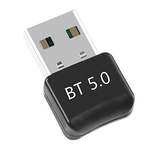 HAL USB Adaptador de Bluetooth 5.0，Bluetooth Transmisor y Receptor con Windows 7/8/8.1/10 para PC Portátil Aplique Auricular/Altavoz/Ratón/Teclado，Plug and Play