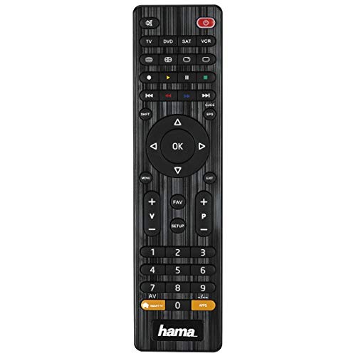 Hama Control Remoto Universal TV Inteligente 4 en 1, Negro