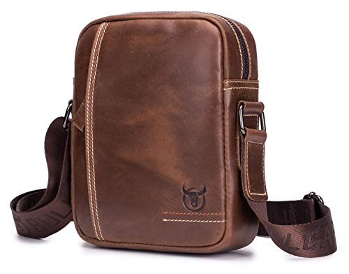 HARMILIY Bolso Para Hombre Piel Bolso Mensajero Pequeño Bolsa de Cuero Hombre Riñonera Bolso bandolera Bolsa de Hombro Estilo Vintage bolsa Cruzada Cuerpo Bolsa de Cinturón HARMILIY Bolso Para Hombre Piel Bolso Mensajero Pequeño Bolsa de Cuero Hombre Riñonera Bolso bandolera Bolsa de Hombro Estilo Vintage bolsa Cruzada Cuerpo Bolsa de Cinturón