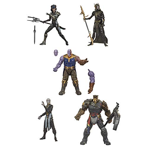 Hasbro Marvel Legends Series Toys Figura de acción Coleccionable de 15.2 cm, Paquete de 5 Figuras The Children of Thanos, 5 Figuras, diseño Premium, Edades de 4 y más