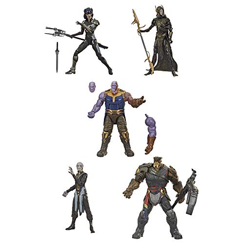 Hasbro Marvel Legends Series Toys Figura de acción Coleccionable de 15.2 cm, Paquete de 5 Figuras The Children of Thanos, 5 Figuras, diseño Premium, Edades de 4 y más Hasbro Marvel Legends Series Toys Figura de acción Coleccionable de 15.2 cm, Paquete de 5 Figuras The Children of Thanos, 5 Figuras, diseño Premium, Edades de 4 y más