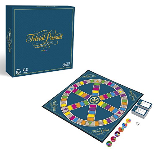 Hasbro Trivial Pursuit Classic Edition Niños y Adultos Juego Educativo - Juego de Tablero (Juego Educativo, Niños y Adultos, 16 año(s))