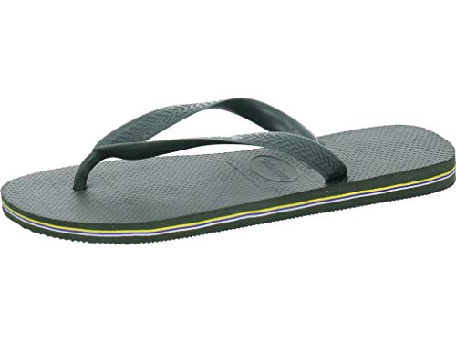 Havaianas Brasil Logo, Chanclas Unisex Adulto, Verde (Olive Green), 43/44 EU Havaianas Brasil Logo, Chanclas Unisex Adulto, Verde (Olive Green), 43/44 EU
