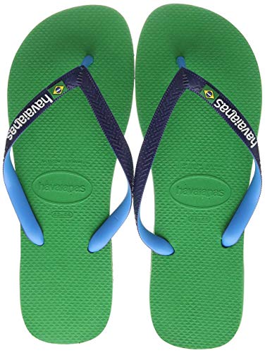 Havaianas Brasil Mix, Chanclas Unisex Adulto, Verde (Leaf Green 2715), 43/44 EU Havaianas Brasil Mix, Chanclas Unisex Adulto, Verde (Leaf Green 2715), 43/44 EU
