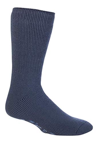HEAT HOLDERS - Hombre invierno gordos antideslizantes calcetines estar por casa (39-45 Eur, Deep Blue)