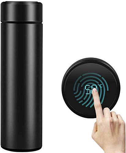 HEROPI Botella Termo de 500 ml Botella de Agua Taza con Aislamiento al vacío Acero Inoxidable 304, Pantalla táctil led Temperatura pantalla-003 HEROPI Botella Termo de 500 ml Botella de Agua Taza con Aislamiento al vacío Acero Inoxidable 304, Pantalla táctil led Temperatura pantalla-003